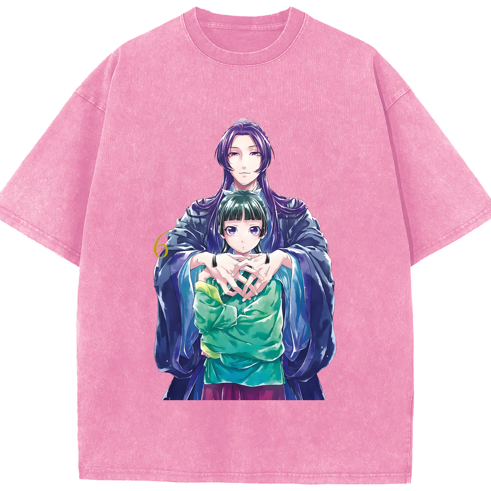 （画像用） 薬屋のひとりごと The Apothecary Diaries 綿100% ヴィンテージ風 半袖Tシャツ（フロントプリント）